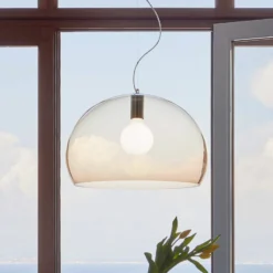 Kartell FL/Y Hängeleuchte, Ø 52 cm, braun