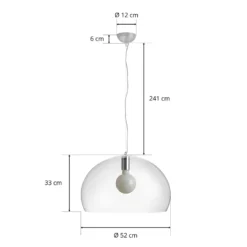 Kartell FL/Y - LED-Pendellampe, transparent