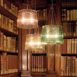 Kartell Gé LED-Hängeleuchte, rosa