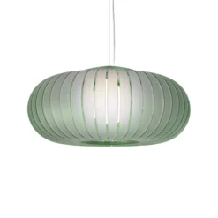 Kartell Hängeleuchte Teresa Frozen, salbeigrün, Ø 50 cm, E27