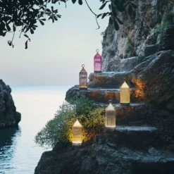 Kartell Lantern LED-Tischleuchte, lilafarben IP54