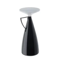 Kartell LED-Akku-Tischleuchte Camomille, schwarz, Höhe 24 cm
