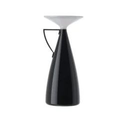 Kartell LED-Akku-Tischleuchte Camomille, schwarz, Höhe 24 cm