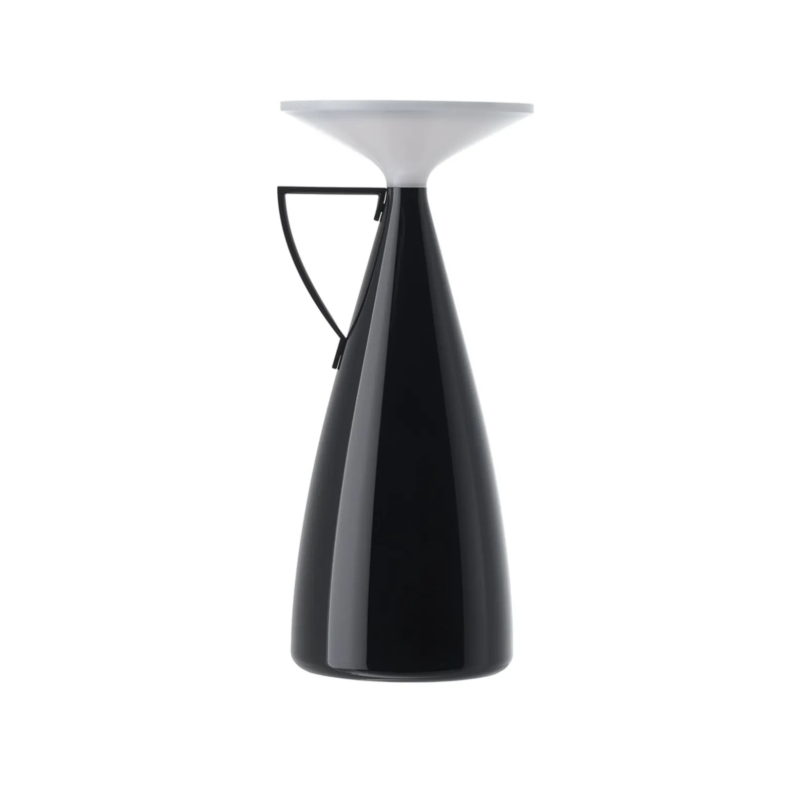 Kartell LED-Akku-Tischleuchte Camomille, schwarz, Höhe 24 cm