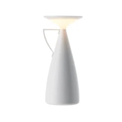 Kartell LED-Akku-Tischleuchte Camomille, weiß, Höhe 24 cm