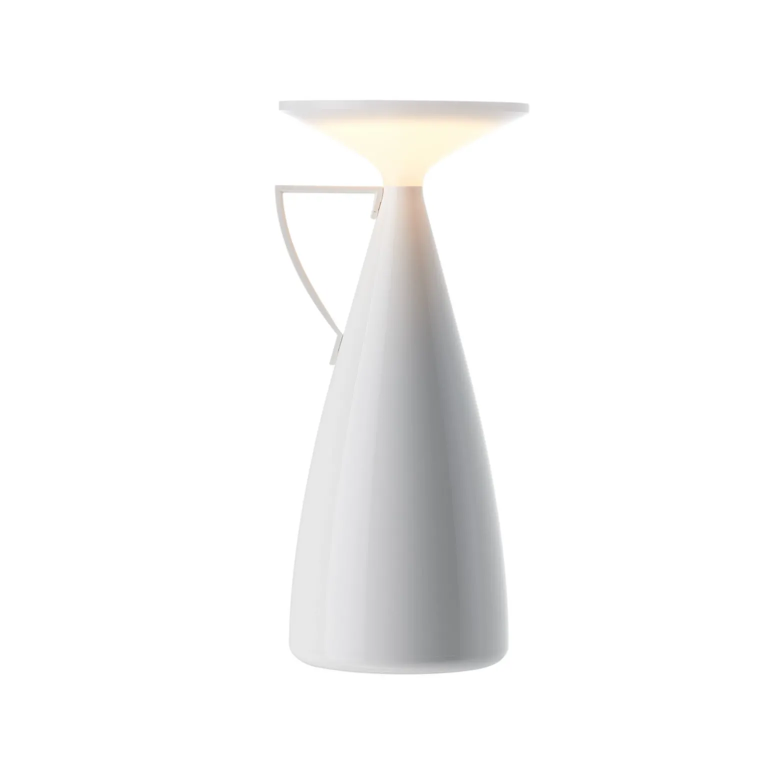 Kartell LED-Akku-Tischleuchte Camomille, weiß, Höhe 24 cm