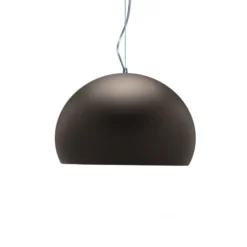 Kartell Small FL/Y LED-Hängeleuchte braun matt