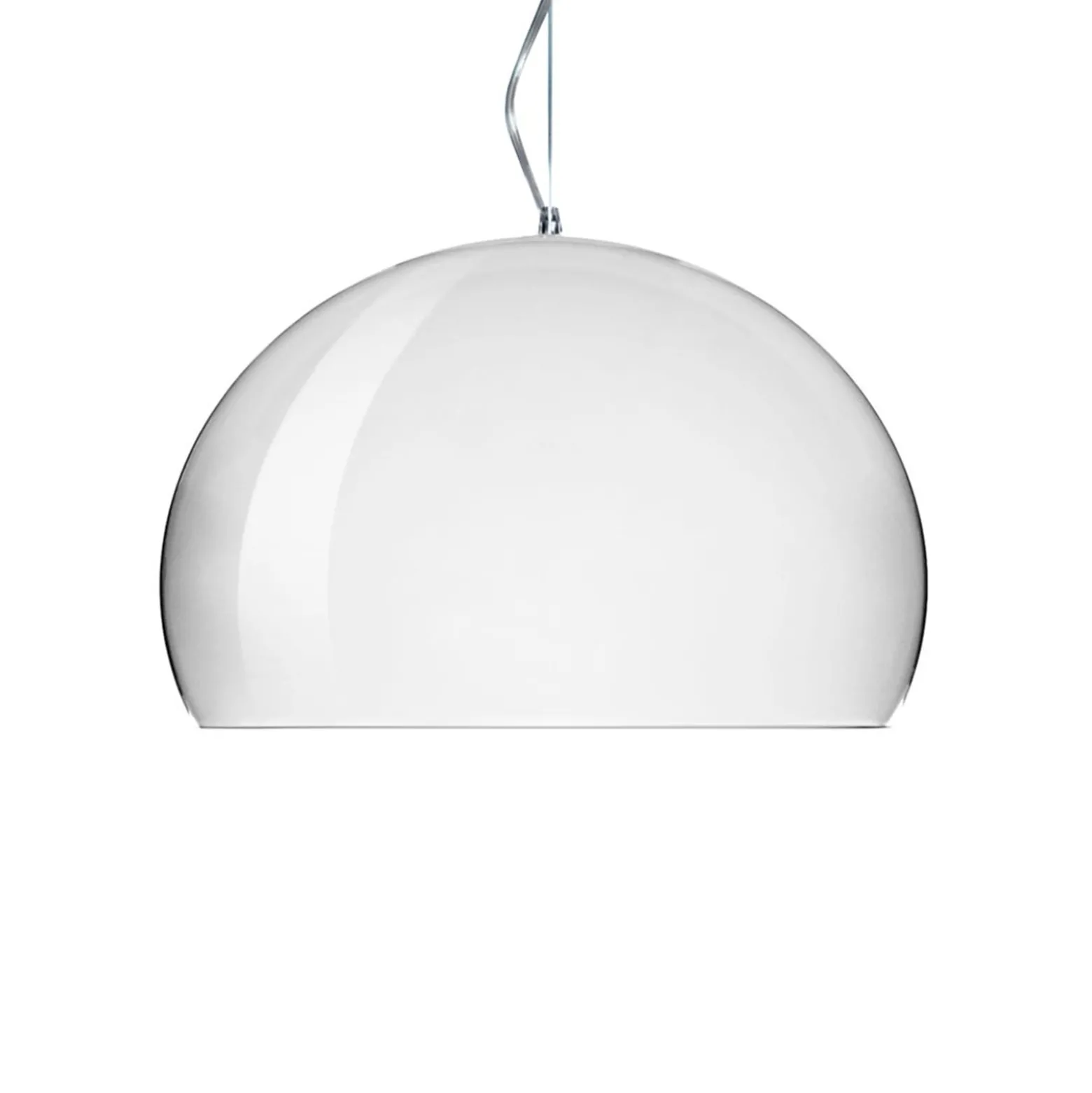 Kartell Small FL/Y LED-Hängeleuchte chrom