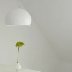 Kartell Small FL/Y LED-Hängeleuchte weiß glänzend