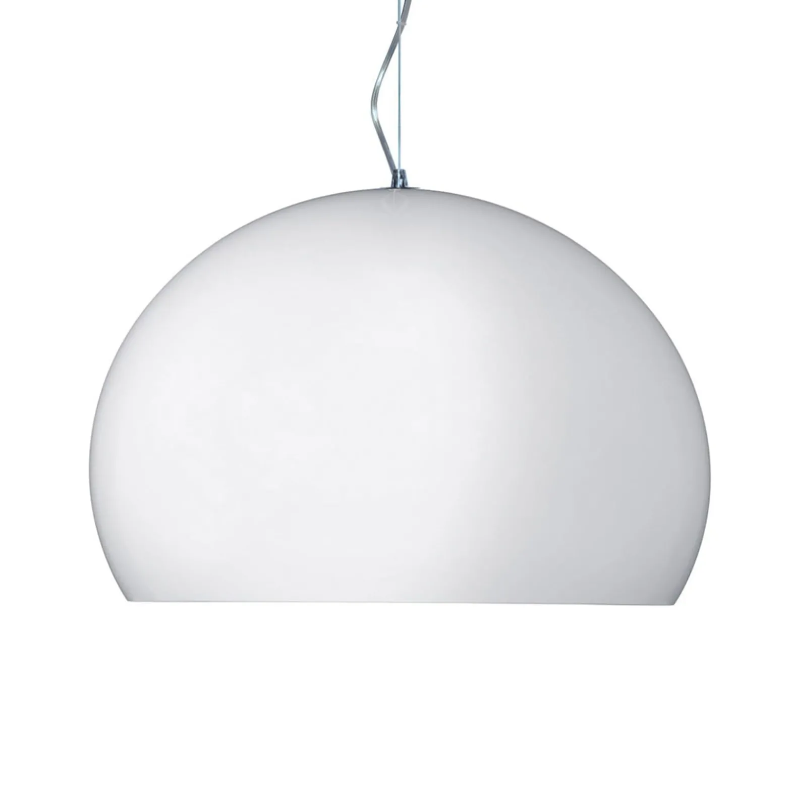 Kartell Small FL/Y LED-Hängeleuchte weiß glänzend