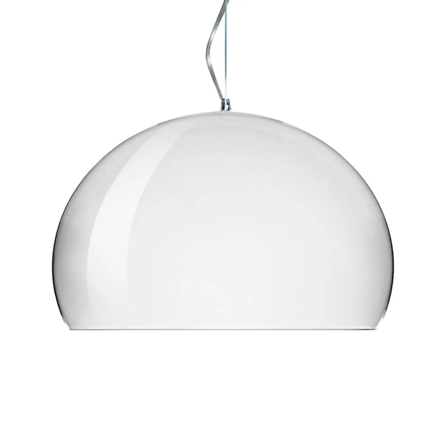 Kartell Small FL/Y LED-Hängeleuchte weiß glänzend