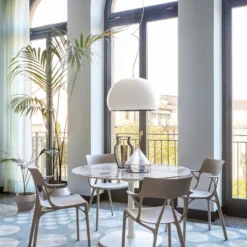 Kartell Small FL/Y LED-Hängeleuchte weiß matt