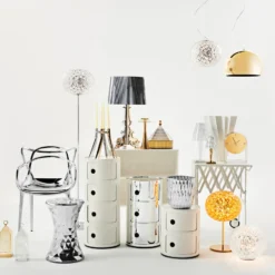 Kartell Space - LED-Designer-Tischleuchte, gold