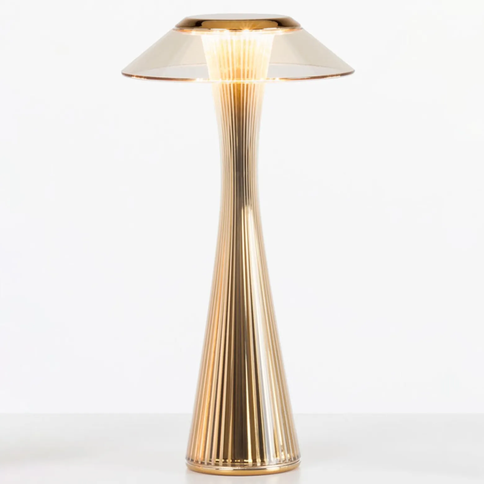 Kartell Space - LED-Designer-Tischleuchte, gold