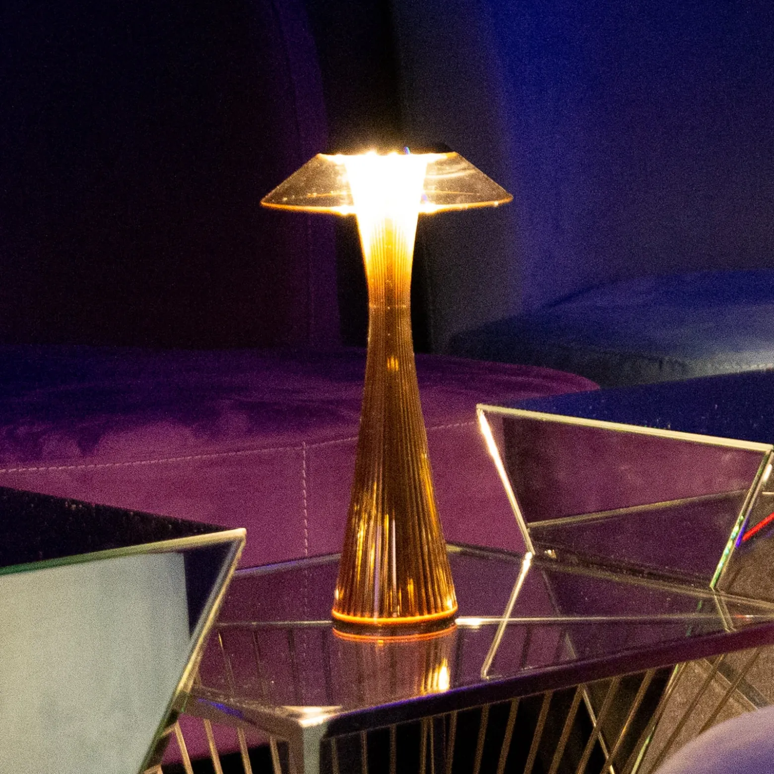 Kartell Space - LED-Designer-Tischleuchte, gold
