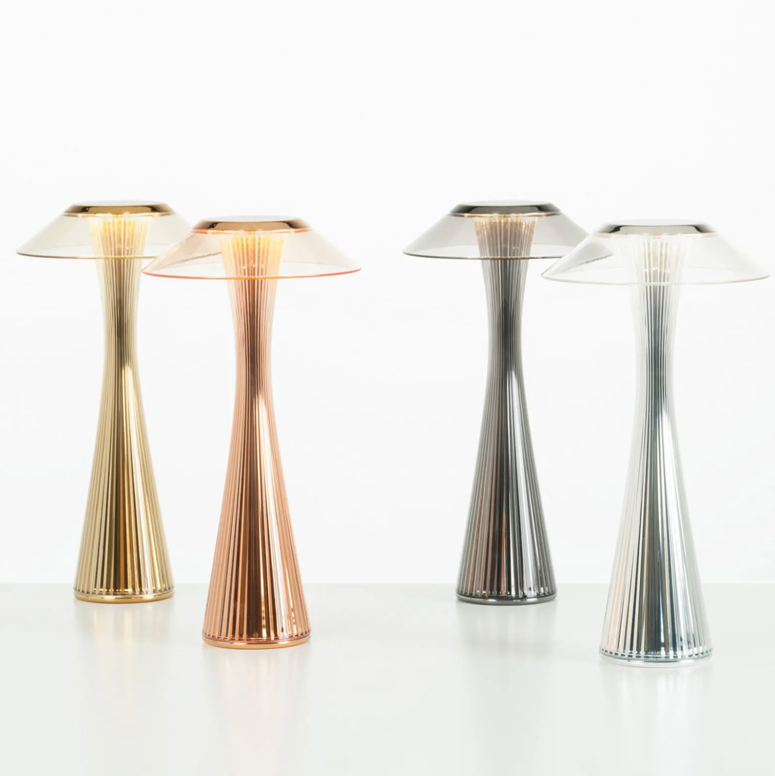 Kartell Space - LED-Designer-Tischleuchte, gold