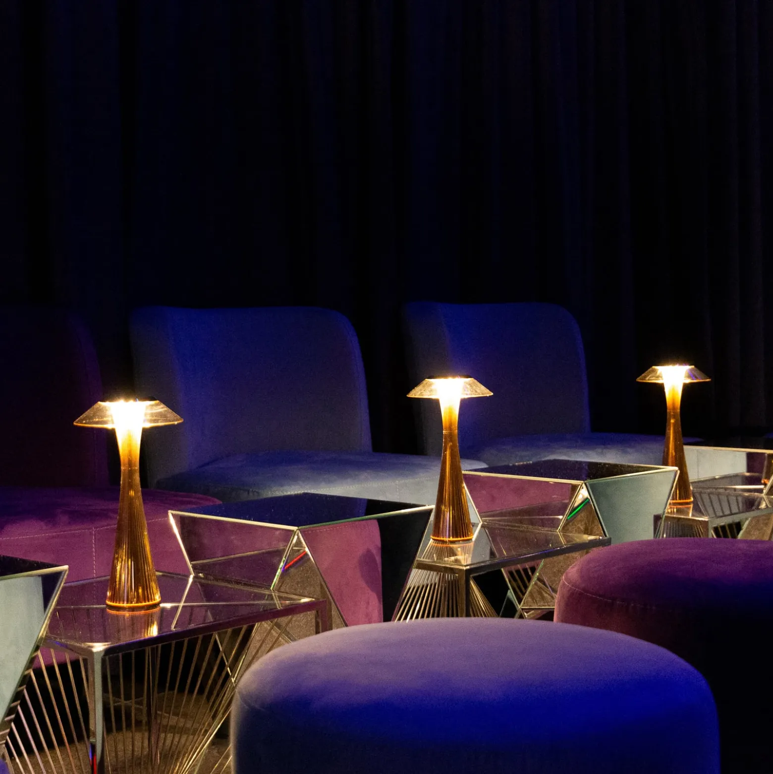 Kartell Space - LED-Designer-Tischleuchte, gold