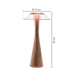 Kartell Space - LED-Designer-Tischleuchte, kupfer