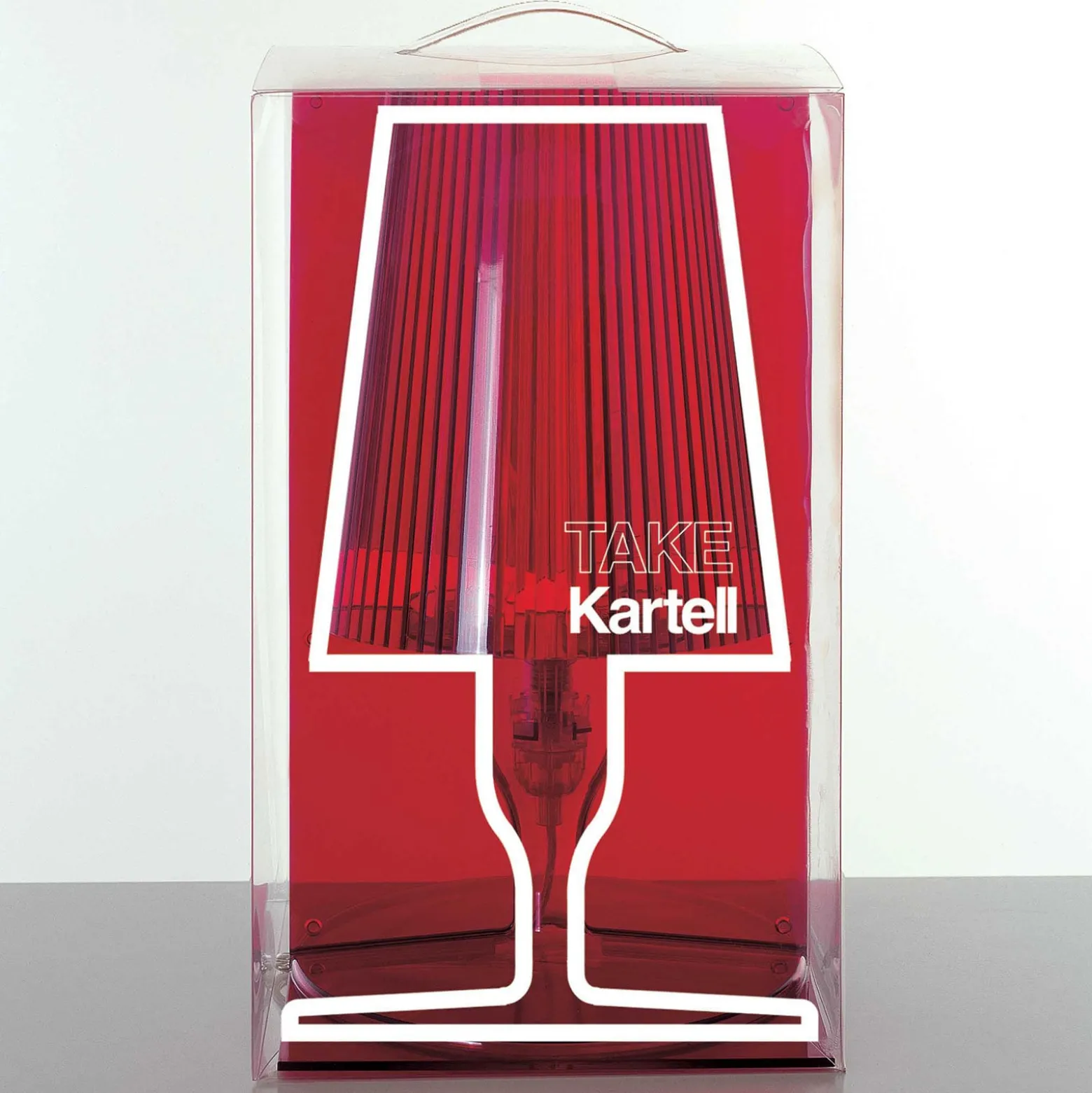 Kartell Take Designer-Tischleuchte, rauchgrau