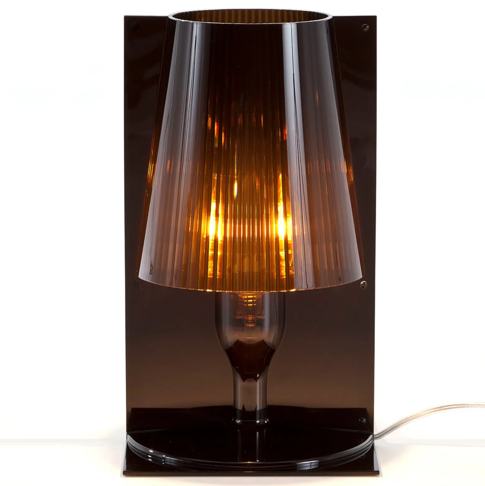 Kartell Take Designer-Tischleuchte, rauchgrau