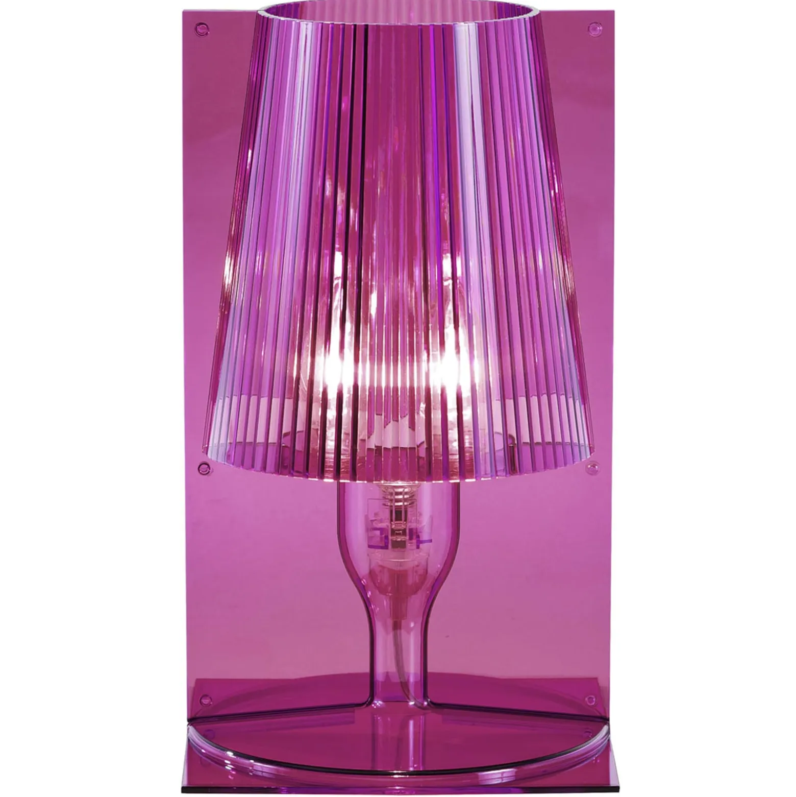 Kartell Take Designer-Tischleuchte, rosa