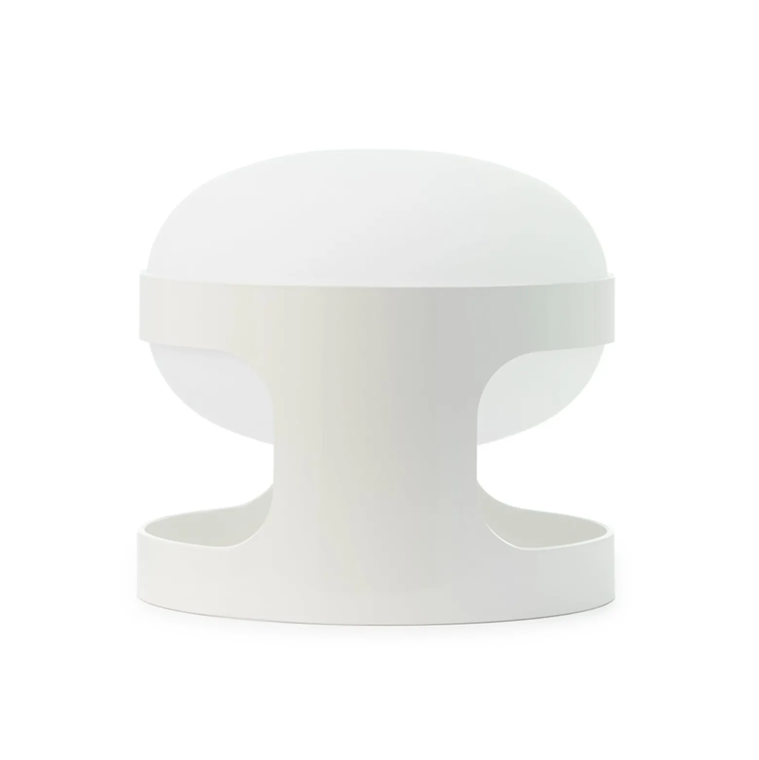 Kartell Tischleuchte KD28, weiß, Ø 25 cm, E14-LED