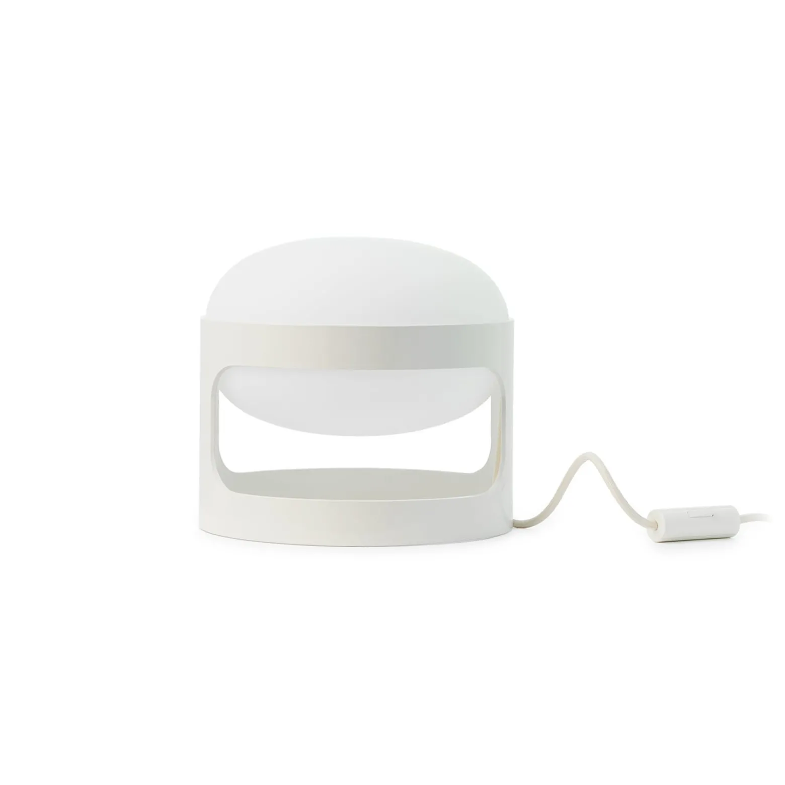 Kartell Tischleuchte KD28, weiß, Ø 25 cm, E14-LED