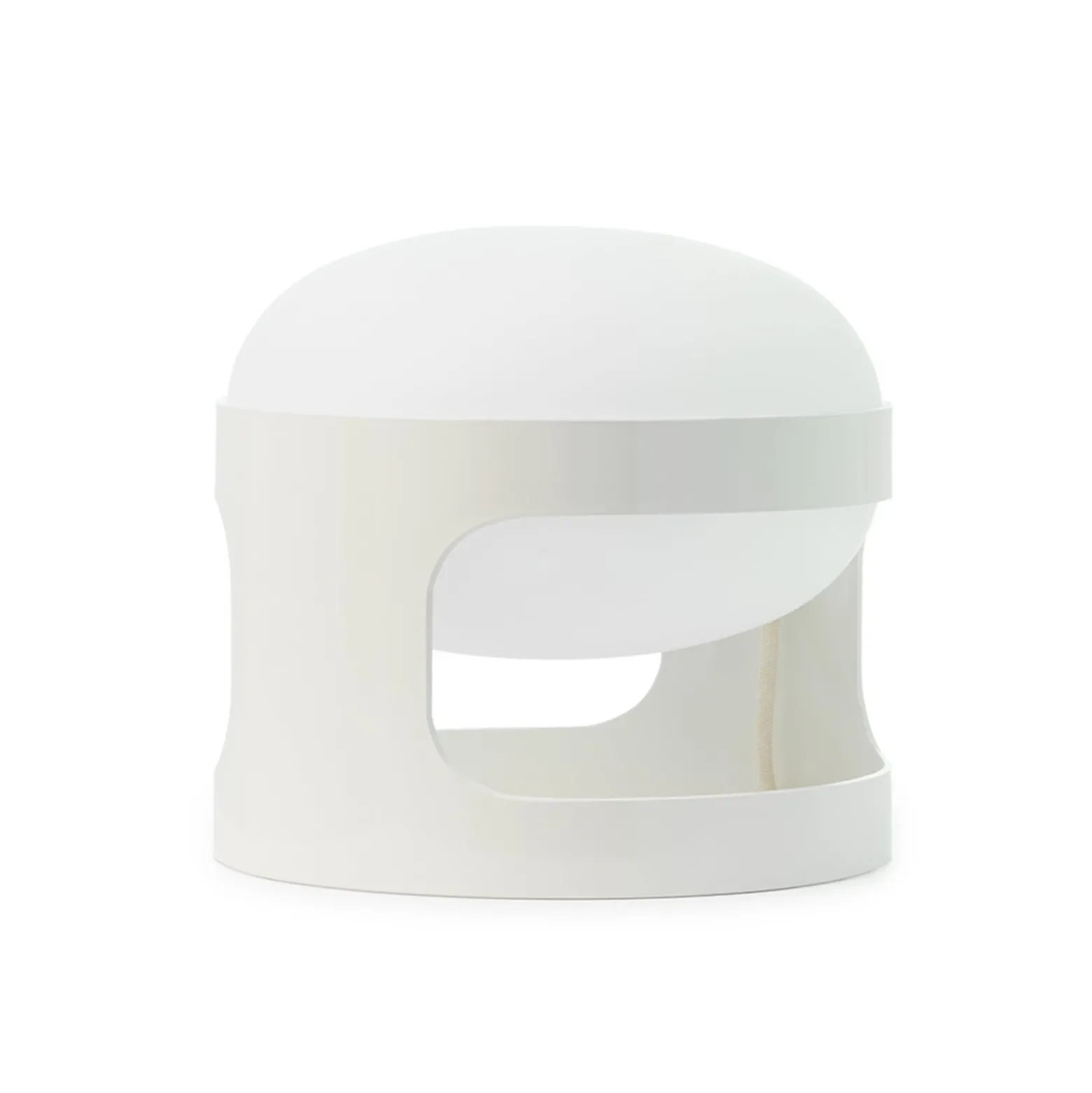 Kartell Tischleuchte KD28, weiß, Ø 25 cm, E14-LED