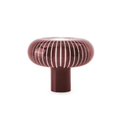 Kartell Tischleuchte Teresa, burgunderrot, Ø 50 cm, PMMA