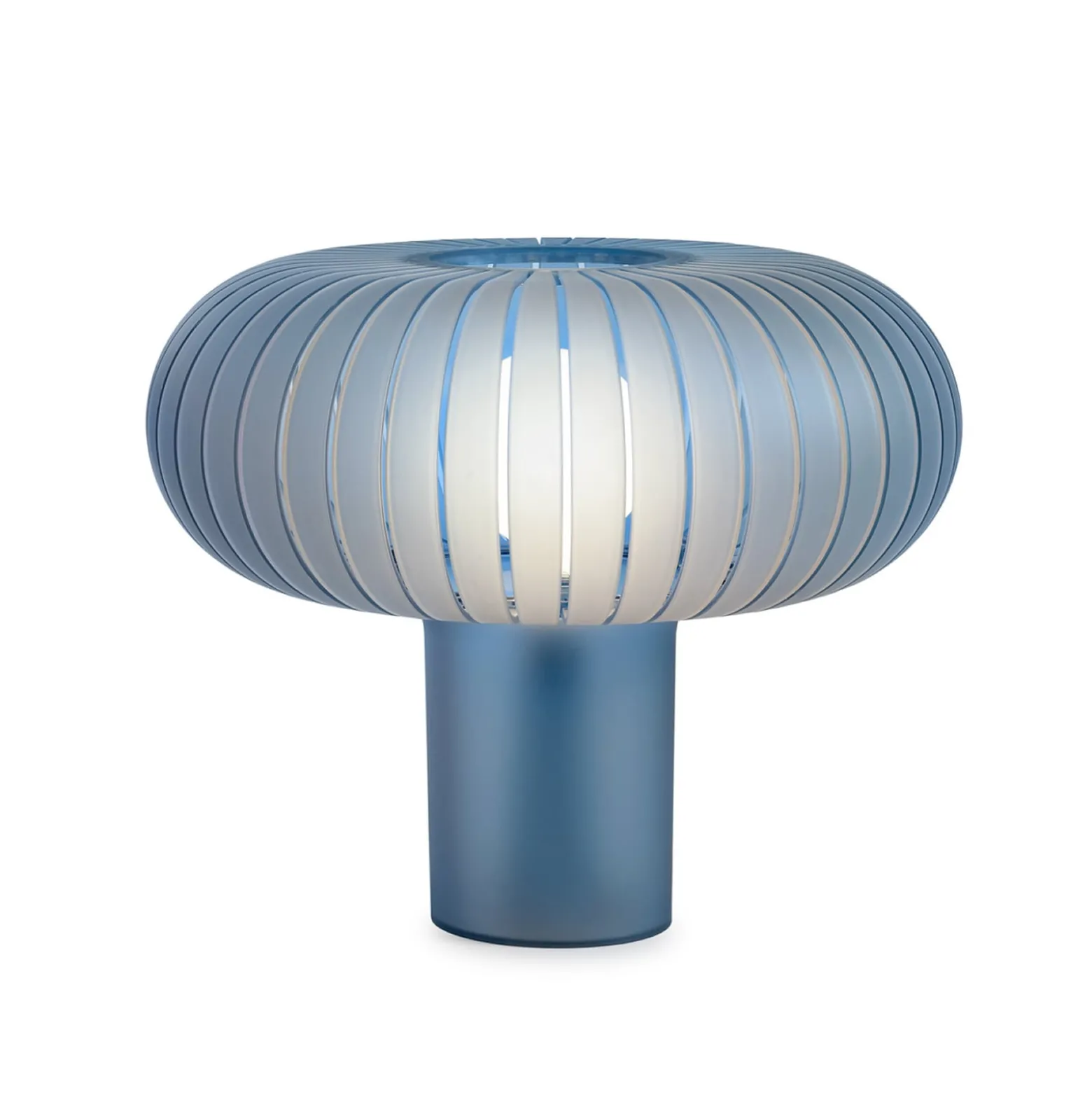 Kartell Tischleuchte Teresa Frozen, himmelblau, dimmbar, E27