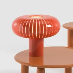 Kartell Tischleuchte Teresa Special Edition, orange, Ø 50 cm