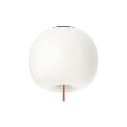 kdln Deckenlampe Kushi, kupferfarben/weiß, Ø 33 cm, Glas