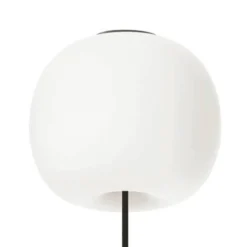 kdln Deckenlampe Kushi XL, schwarz/weiß, Ø 43 cm, Glas