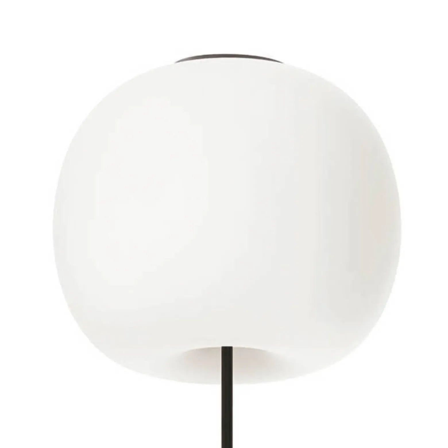 kdln Deckenlampe Kushi XL, schwarz/weiß, Ø 43 cm, Glas