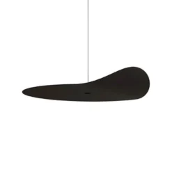 kdln Dekoelement Flow Leaf, schwarz, Ø 35 cm, hängend