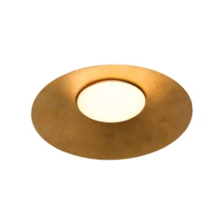 kdln LED-Deckenlampe Kate, 3.000 K, goldfarben, Ø 87 cm