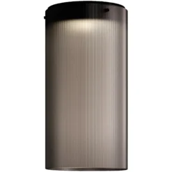kdln LED-Deckenleuchte Giass, grau, Ø 25 cm