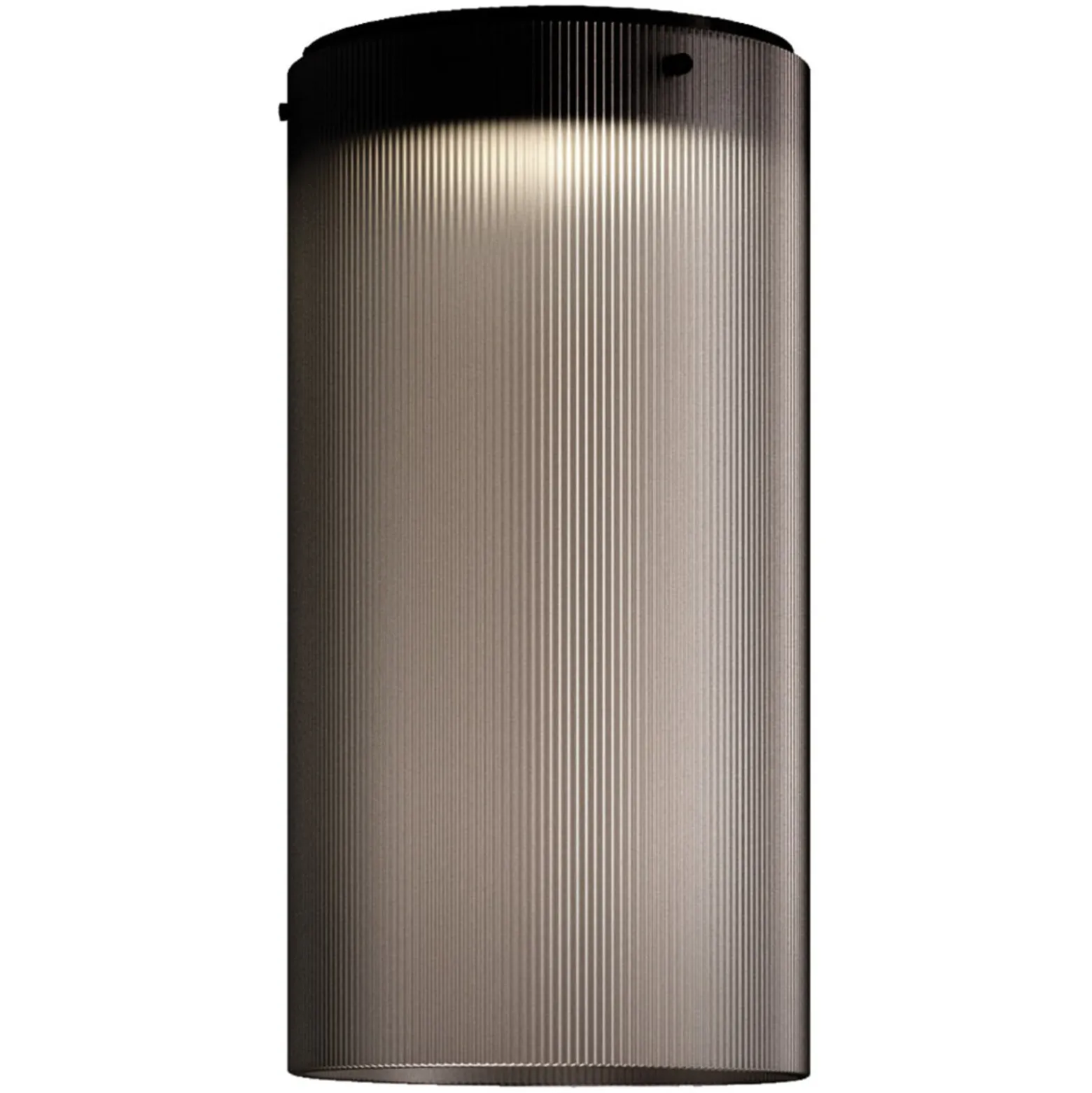 kdln LED-Deckenleuchte Giass, grau, Ø 25 cm