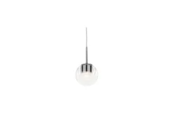 kdln LED-Hängeleuchte Dew, chromfarben, 1-flammig, Ø 11 cm