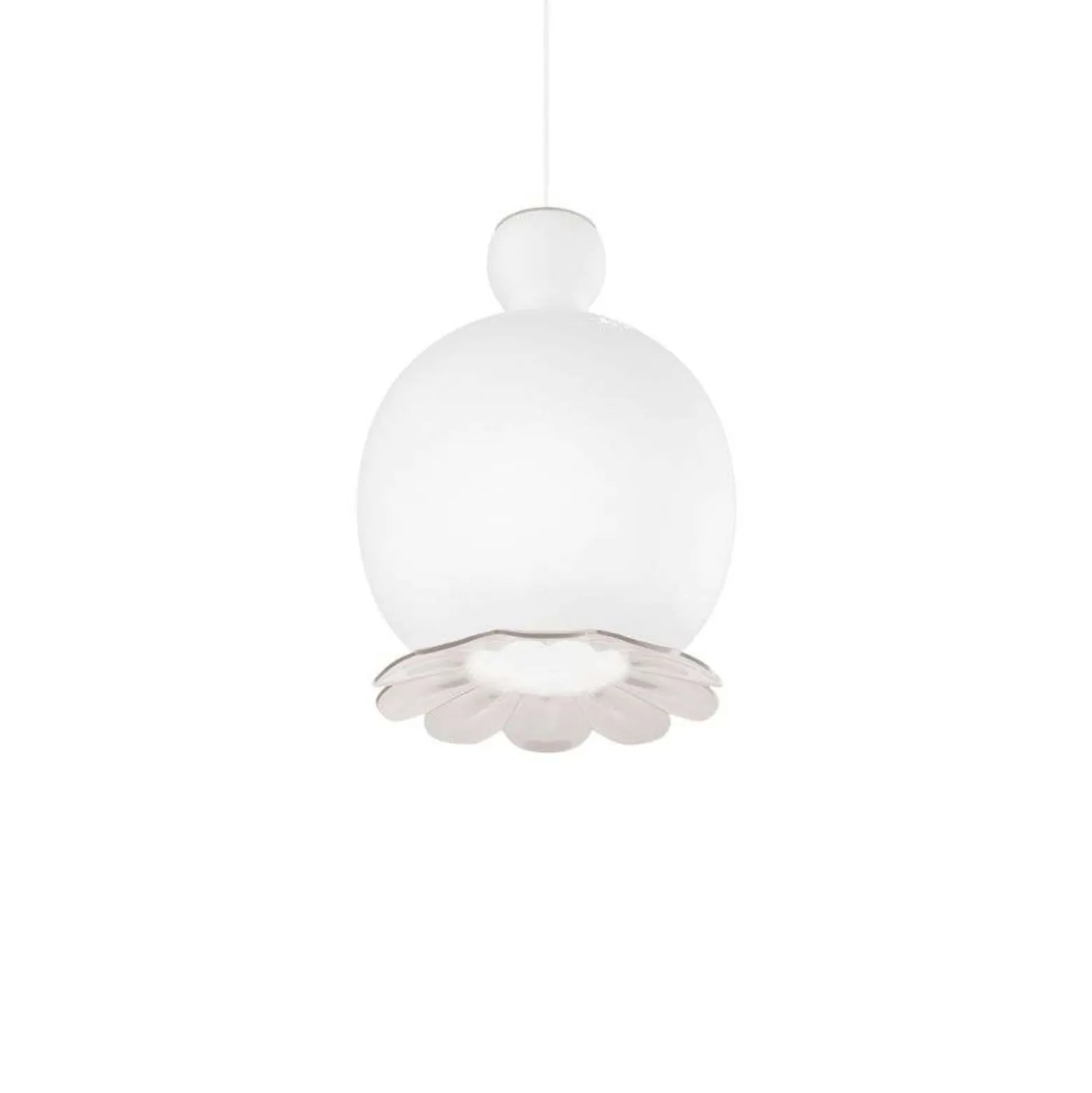 kdln Opyo Hängeleuchte, weiß, Ø 22 cm, Glas