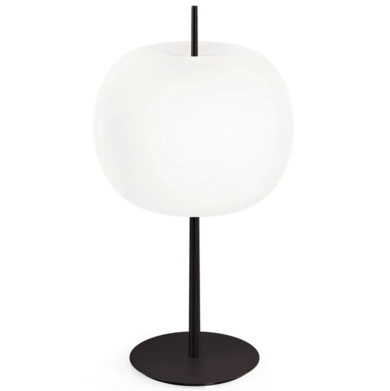 kdln Tischleuchte Kushi XL, schwarz/weiß, Höhe 60 cm, dim