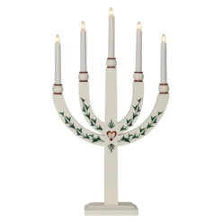 Kerzenleuchter Elias Tradition fünfflammig weiß