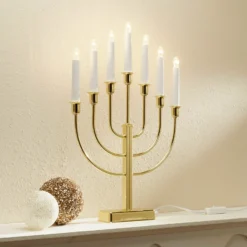 Kerzenleuchter Kristina, Höhe 47 cm, E10 LED, 7-flg., Metall
