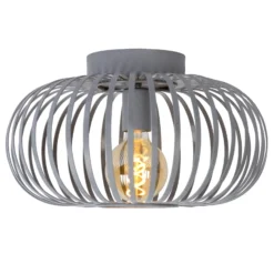 Käfig-Deckenleuchte Manuela, Ø 40 cm, grau