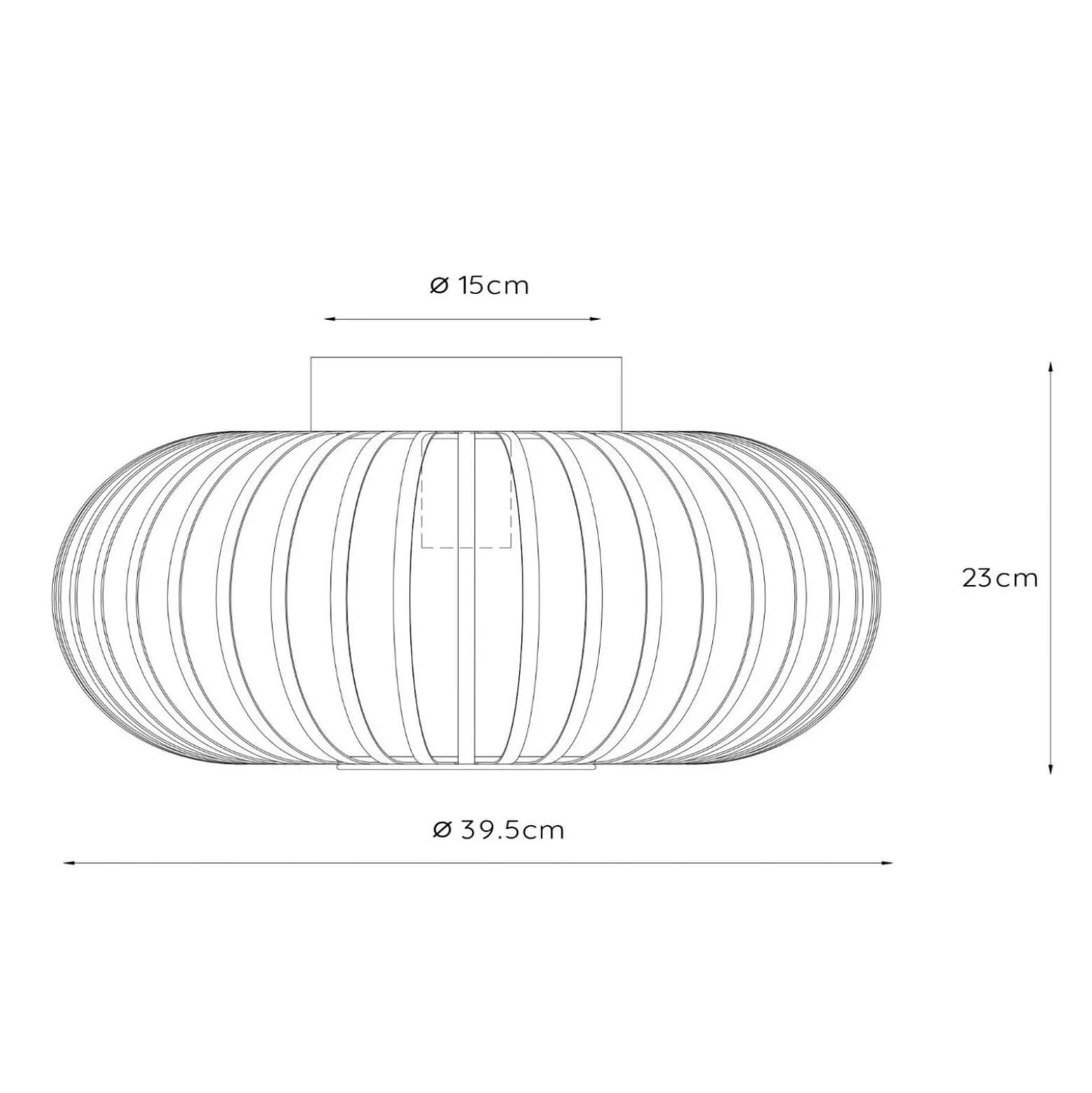 Käfig-Deckenleuchte Manuela, Ø 40 cm, grau