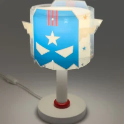 Kinder-Tischlampe Blue Hero, G4, Ø 15 cm