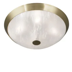Klassische Deckenlampe Jaya mit Glasschirm, 42 cm