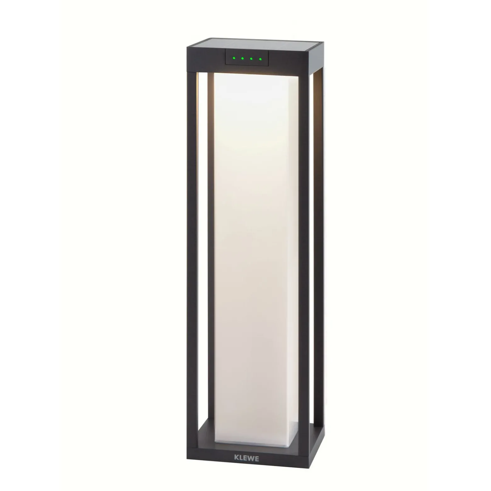 KLEWE LED-Solarlampe RADIA MAXI MOON, anthrazit, 50 cm, IP65