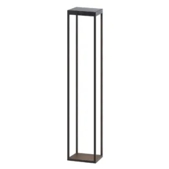 KLEWE LED-Solarlampe RADIA MEGA, anthrazit, 110 cm, Alu IP65