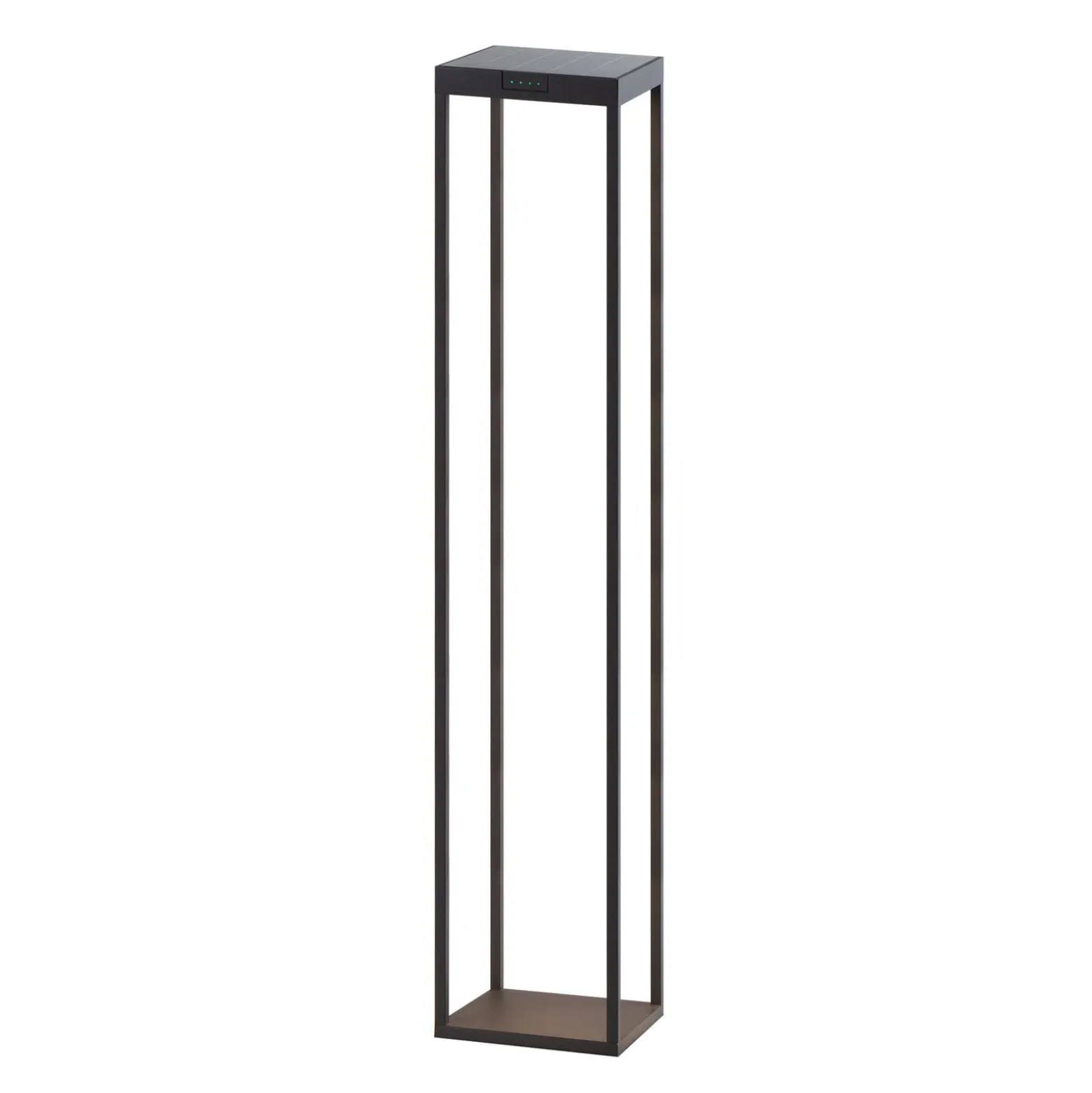 KLEWE LED-Solarlampe RADIA MEGA, anthrazit, 110 cm, Alu IP65